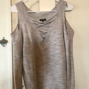 NWOT Express cold shoulder sweater
